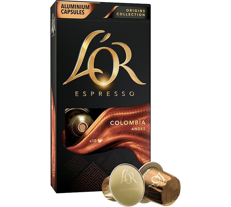 KAFA JACOBS L'OR Colombia Nespresso 8 10 kaps